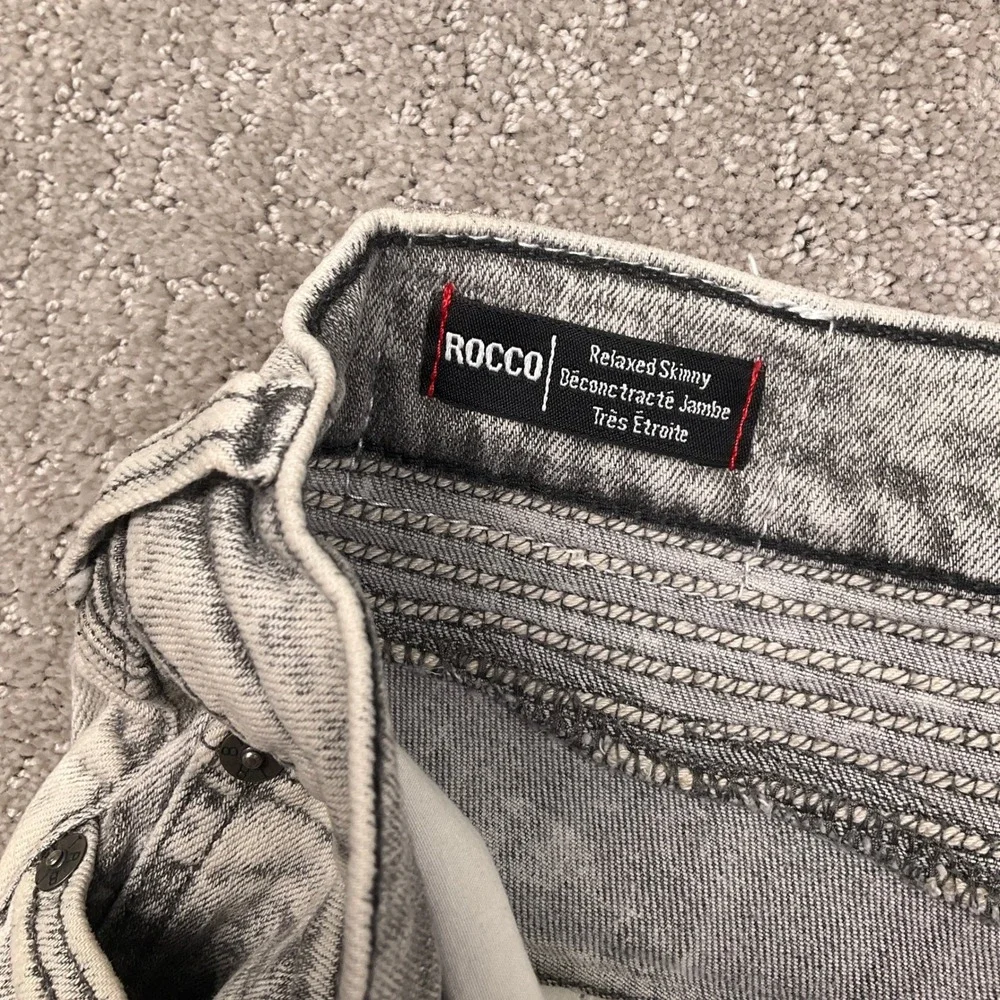 True Religion Rocco Shorts Mens 38 Gray Cargo Acid Moto Denim Streetwear Urban